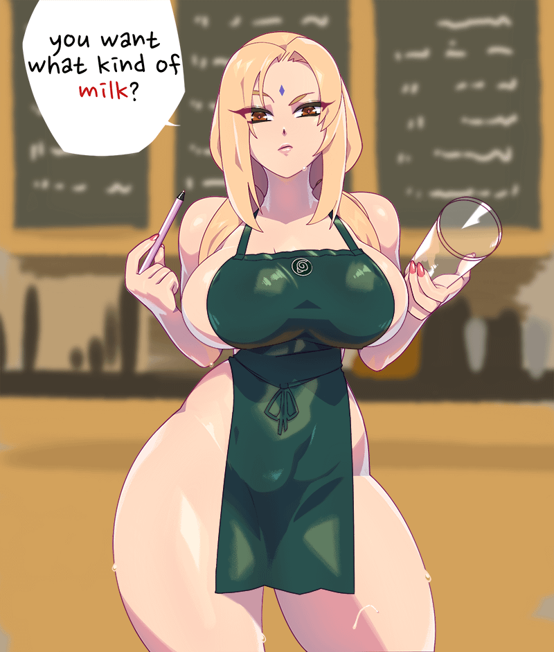 Tsunade’s milk [Naruto] (Blue triangles)