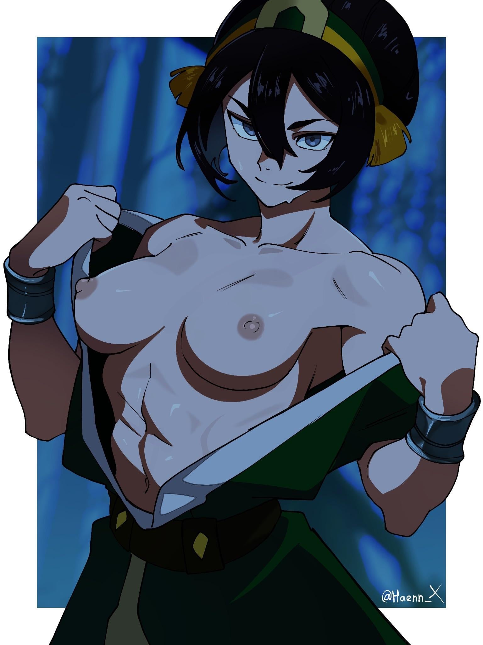 Toph Beifong undressing [Avatar: The Last Airbender] (HaennX)