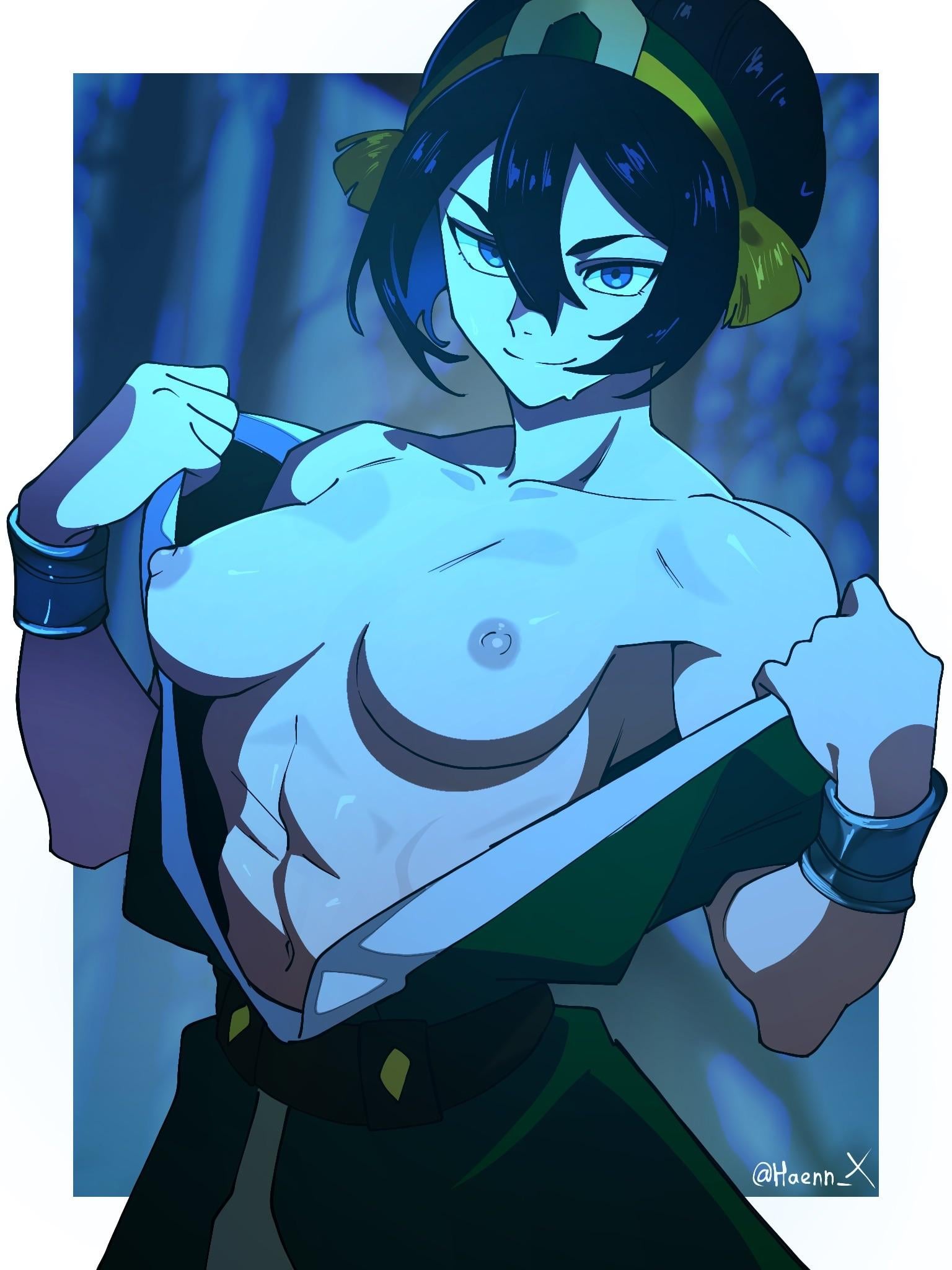 Toph Beifong undressing [Avatar: The Last Airbender] (HaennX)