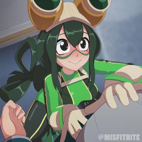 Kacchan and froppy getting heated in the school restroom [My Hero Academia] (misfitbite)