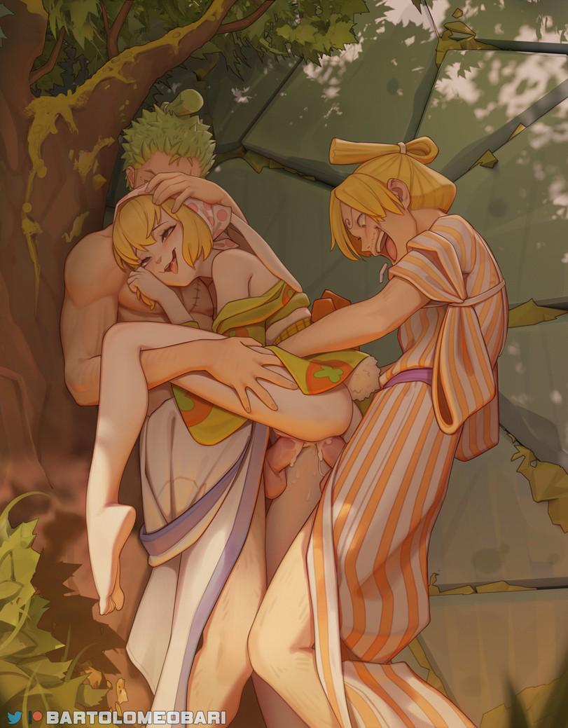 Carrot, Roronoa Zoro, Sanji [One Piece] (Bartolomeobari)