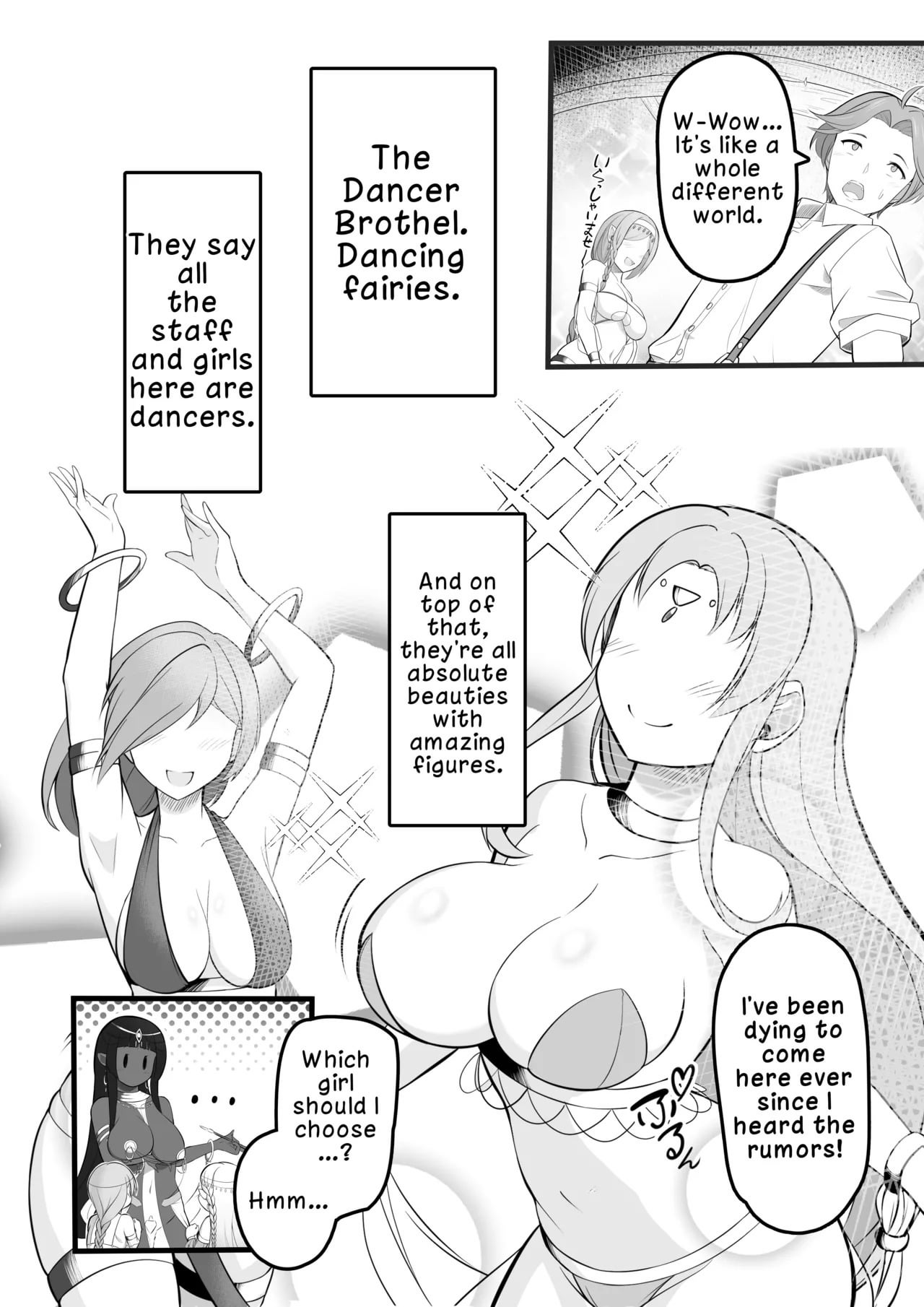 The Story of When I Went to a Dancer Brothel and a Beautiful Elf Dancer Milked Me Dry