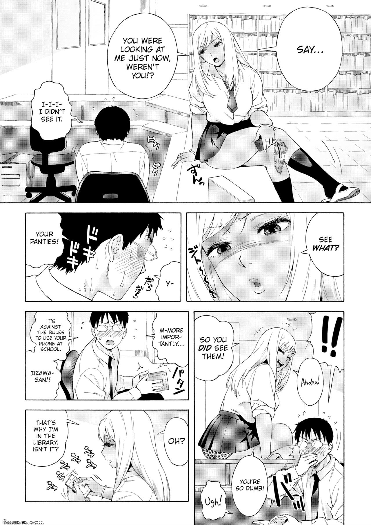 Gyarus love using nerdy men